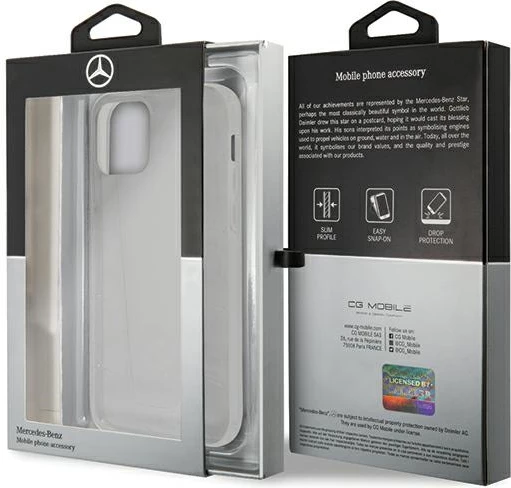 Mbështjellës Mercedes MEHCP12LCLCT për iPhone 12 Pro Max 6.7", Transparent