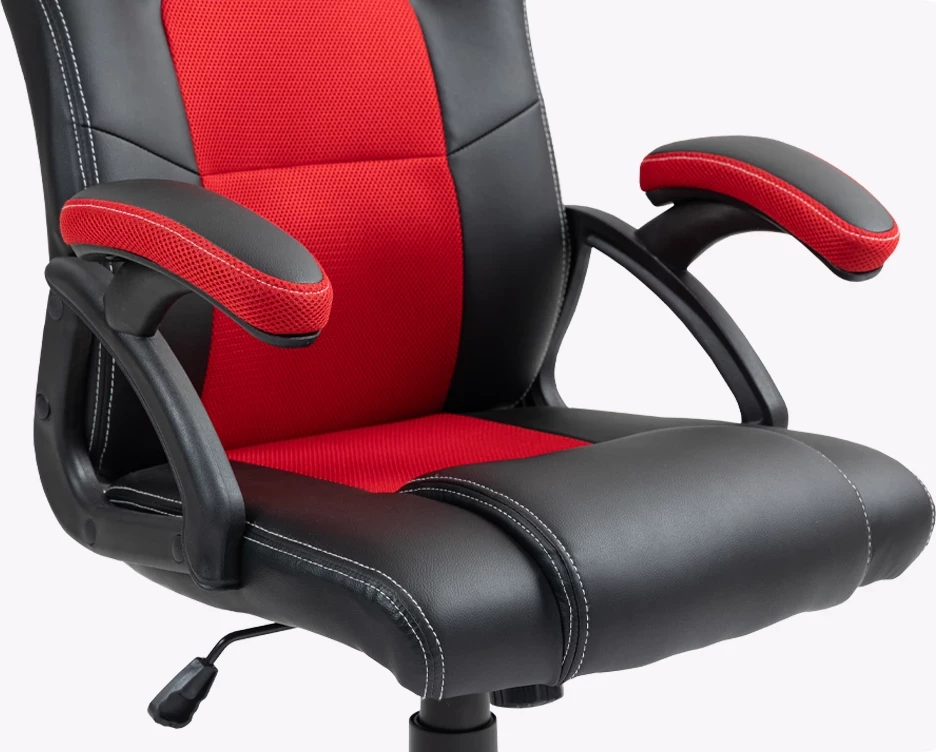 Karrige gaming/zyre UVI Hero UVI7001, mekanizëm butterfly, lartësi e rregullueshme, kuqe/zezë