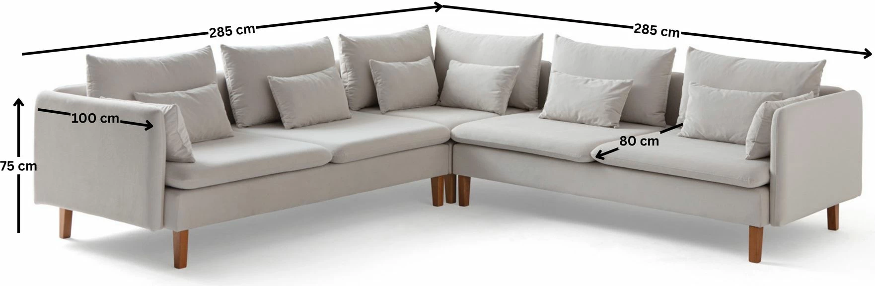 Kënd-sofë Flexy L, krem, Atelier del Sofa