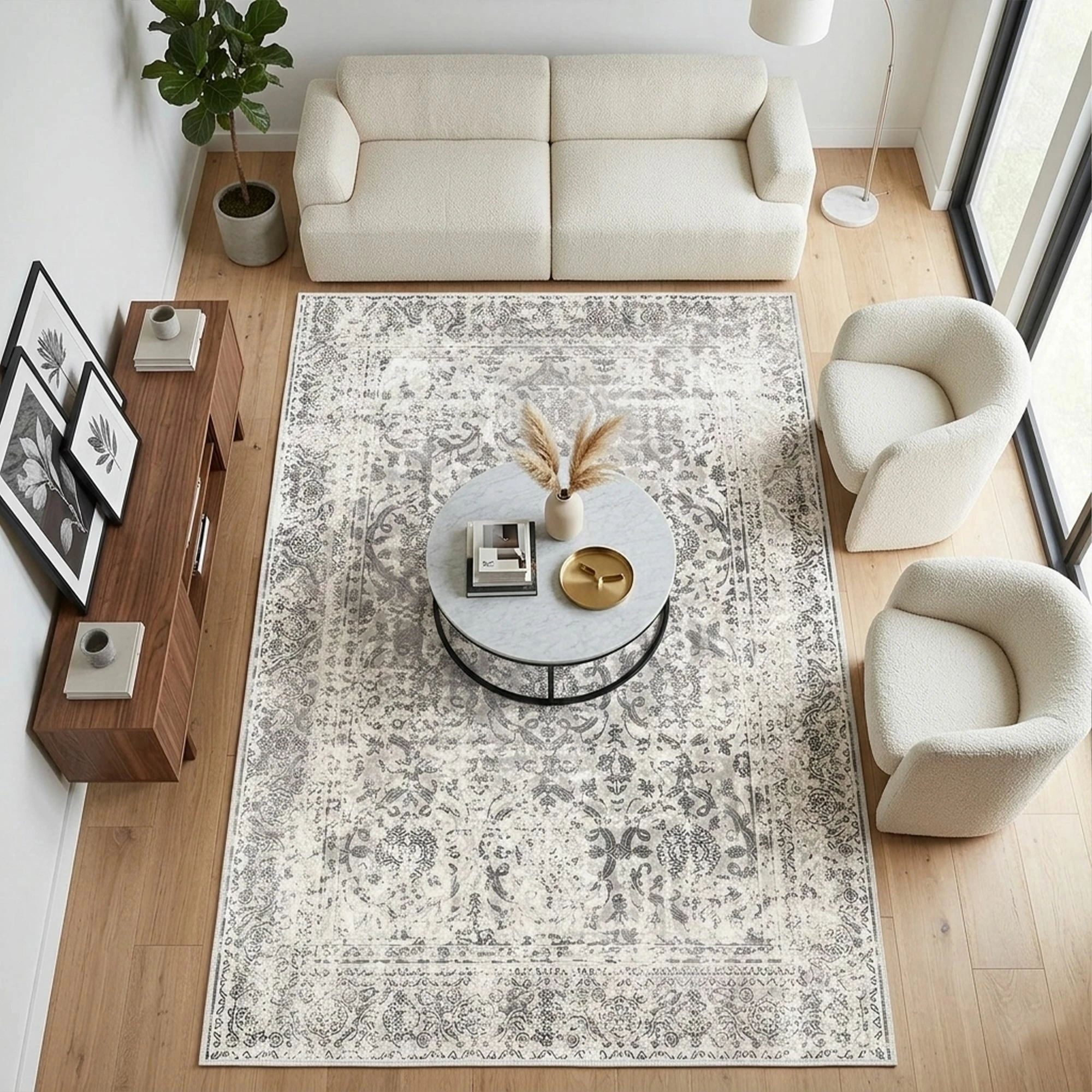 Qilim (120 x 180) Conceptum Hypnose, Woosonıl082, krem dhe mink