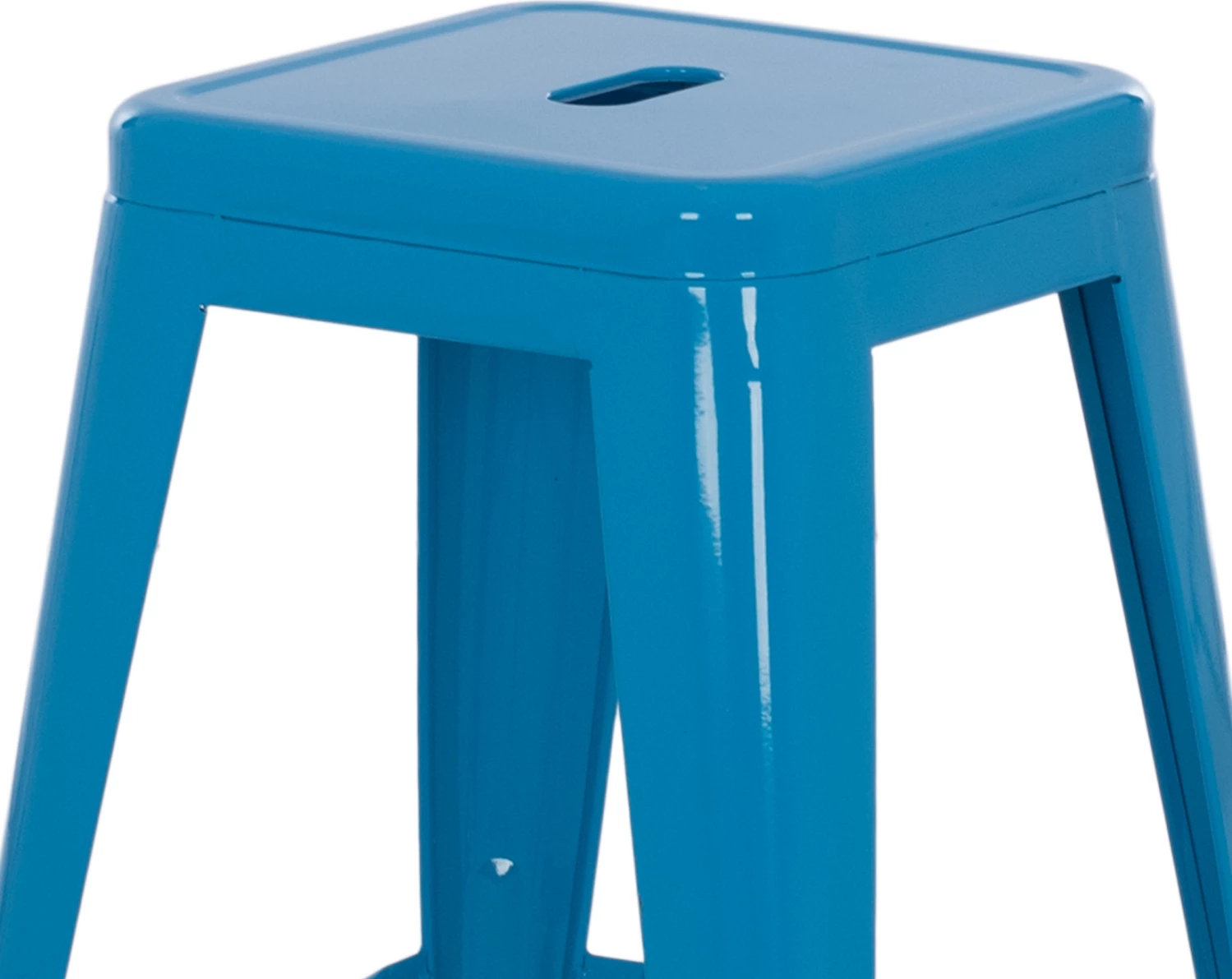 Karrige për bar metalike, mesatare, FH8573.08, Melita, ngjyrë blu, 43x43x67 cm
