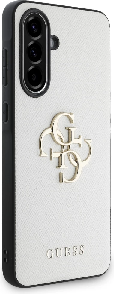 Mbështjellës Guess Grained Big 4G Logo Small Classic Logo për Samsung Galaxy A56, Bezhe