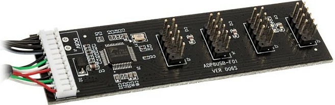 Kartë hub USB 2.0 Kolink, me kabllo USB 60cm dhe Molex