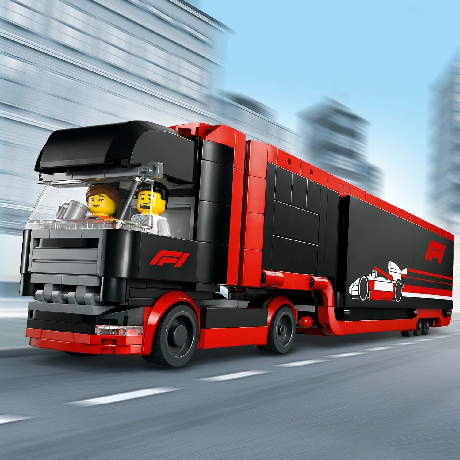 Set LEGO City Formula 1 kamion me RB20 & AMR24, 1086 copë, 60445