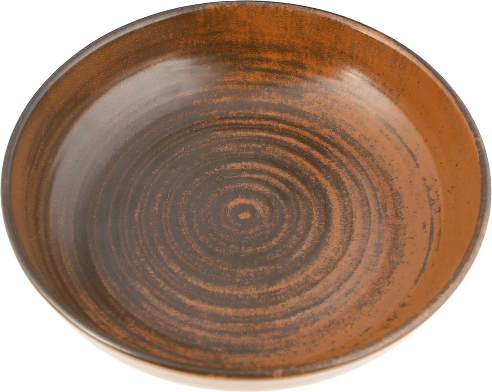 Pjatë coupe Porland Lykke Ø220 mm, kafe, set 6 copë
