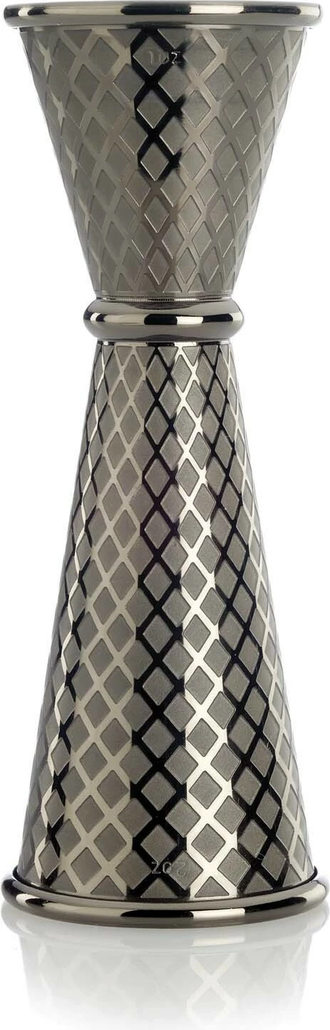 Matës koktej (jigger), BarFly, Diamond Lettice stil japonez, 30/60 ml, e zezë