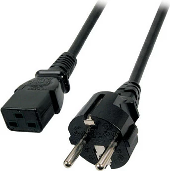 Kabllo rryme EFB Elektronik EK511.1,8, Schuko Type E+F në C19, 1.8 m, 16A/250V, e zezë