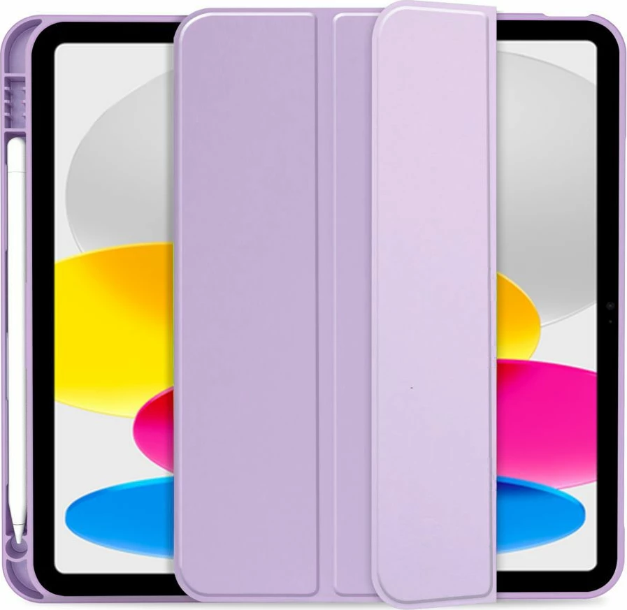 Mbështjellës Tech-Protect SC Pen për iPad 10.9" (2022), silikon, vjollcë