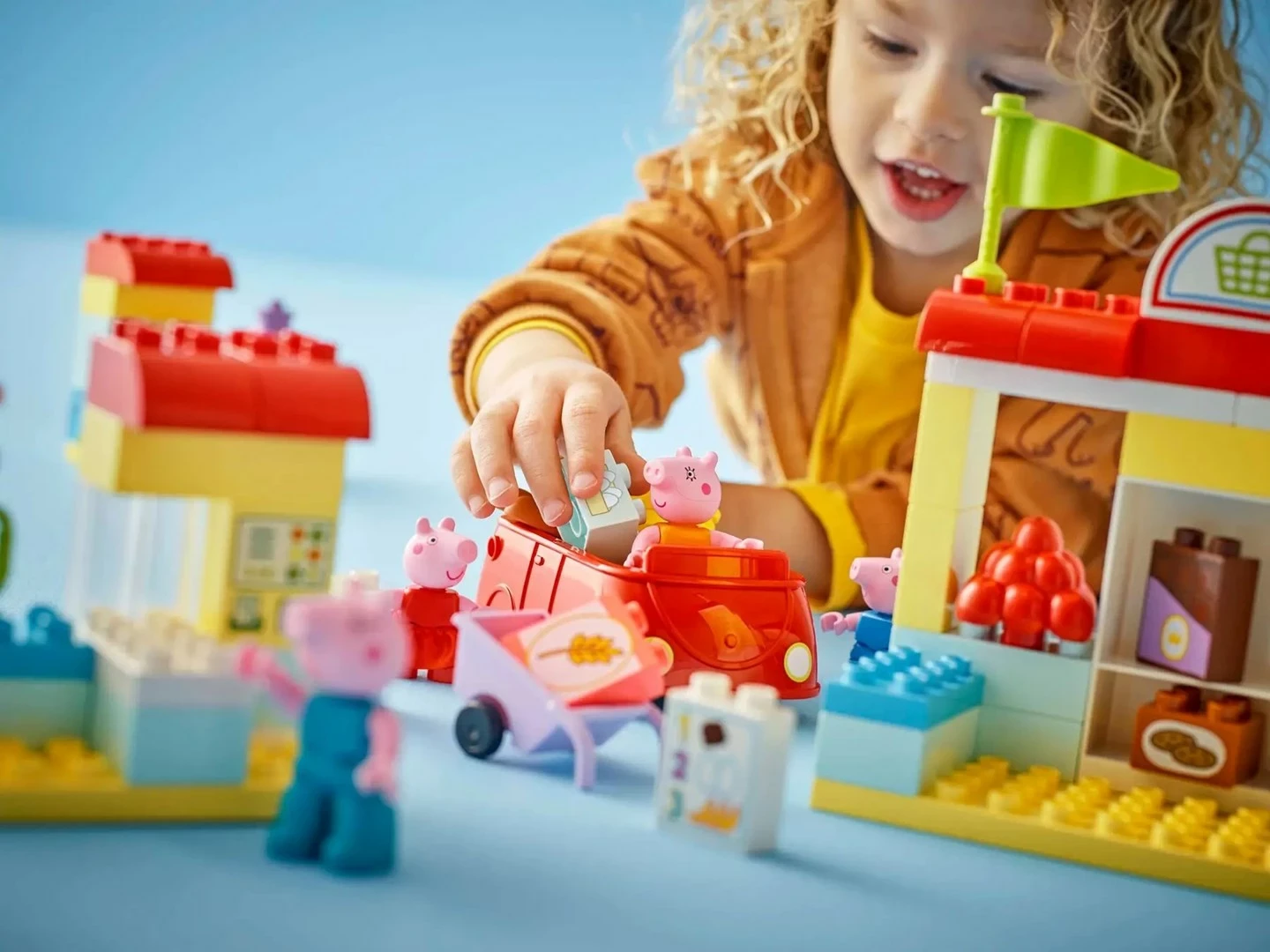 Set LEGO DUPLO Peppa Pig Supermarket, 10434, për fëmijë, shumëngjyrësh