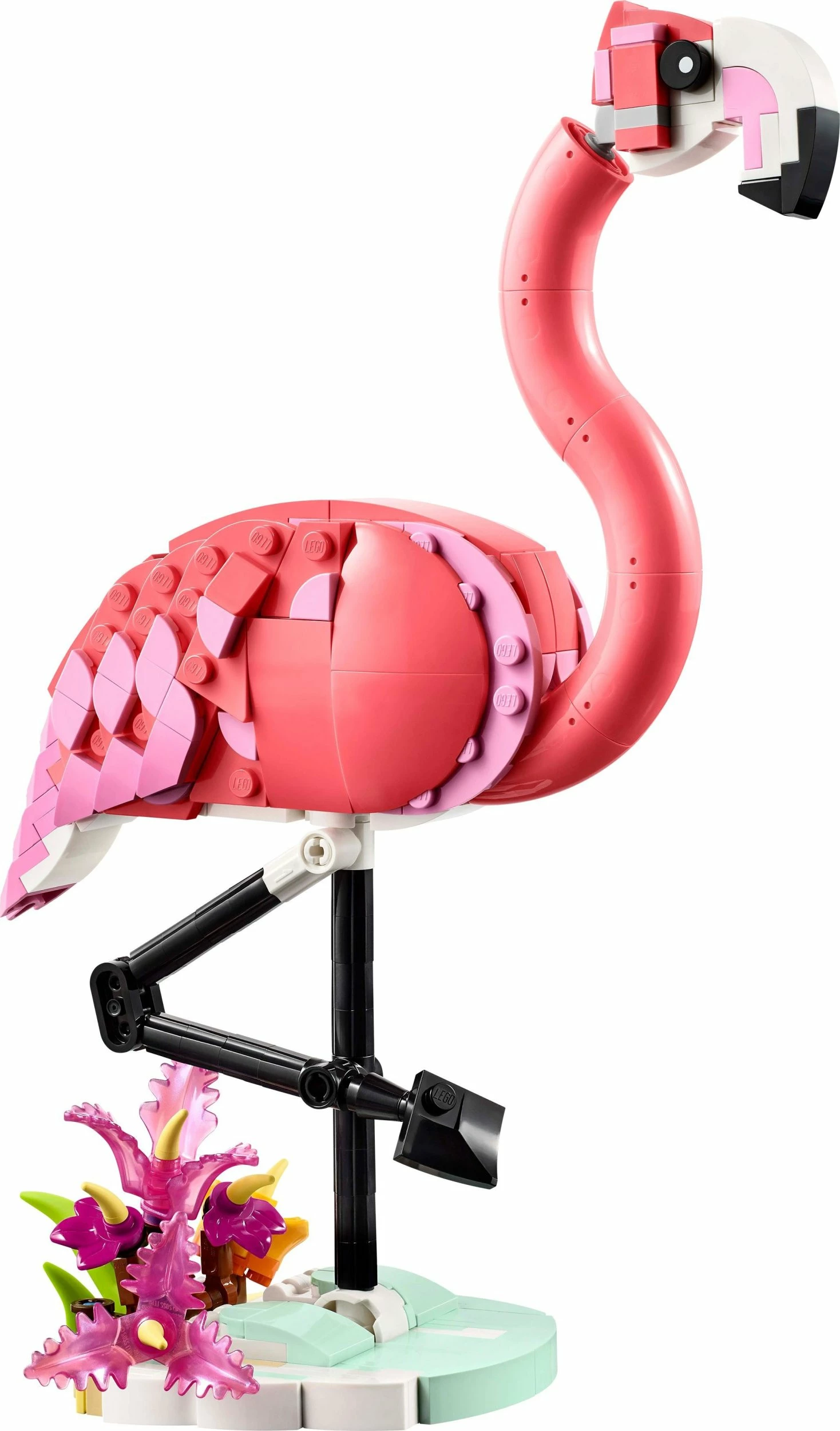 Set LEGO Creator 3-në-1 Wild Animals: Pink Flamingo 31170, 288 copë, 8+, rozë