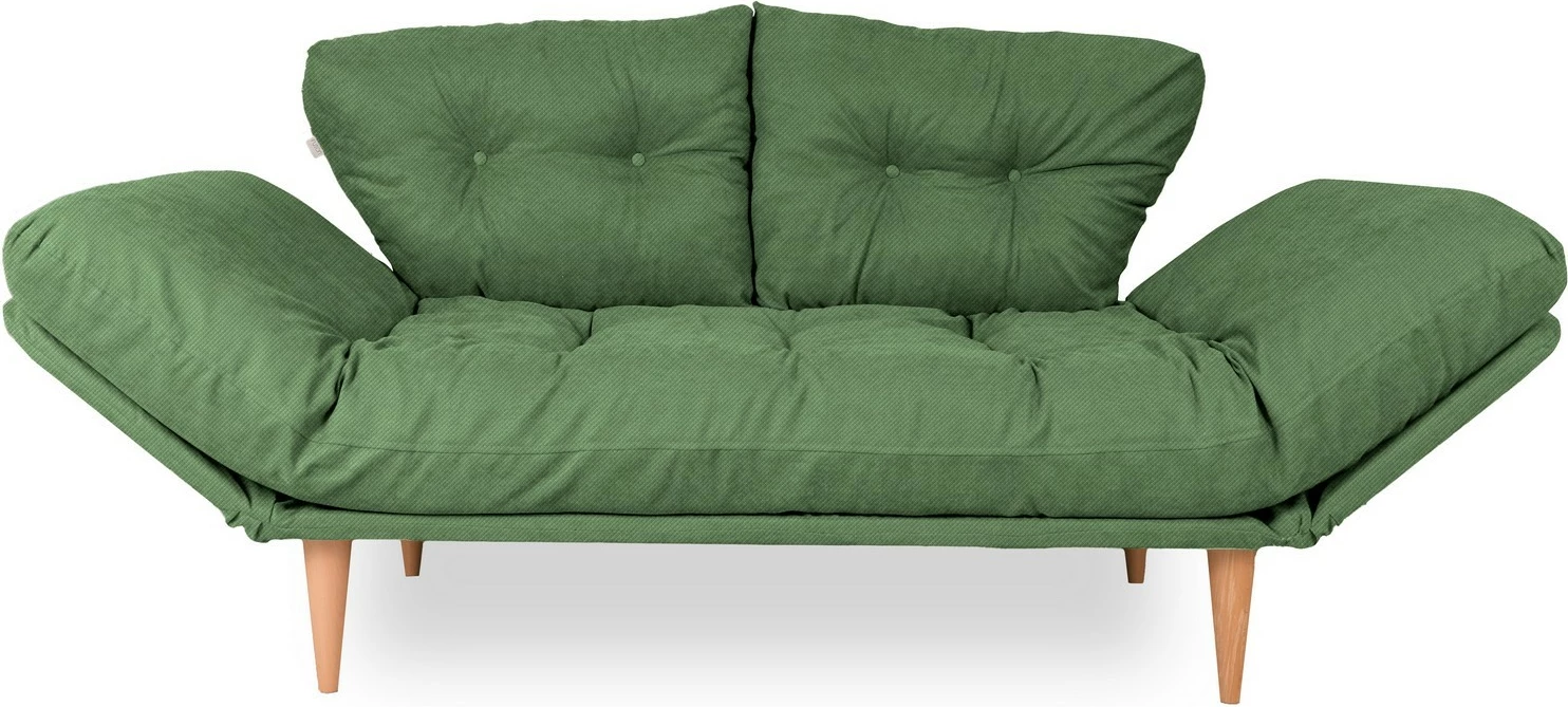 Krevat-sofá 3 vende, Nina Daybed, ngjyrë e gjelbër, GR106
