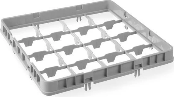 Zgjatues gjysmë-drop për shportë gotash, Amerbox, Half Drop Extender, 16 ndarje, diametër maksimal 109 mm