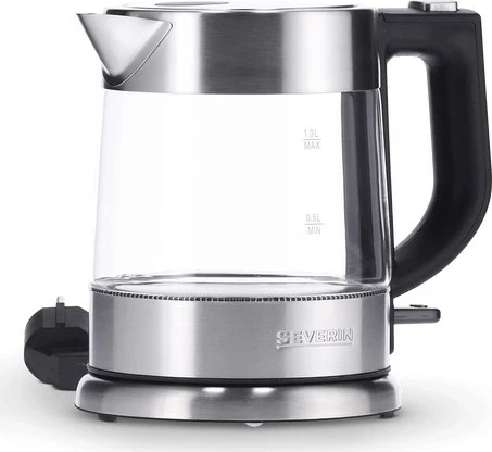 Ibrik elektrik Severin WK 3468, 1L, 2200W, Inox, Transparent
