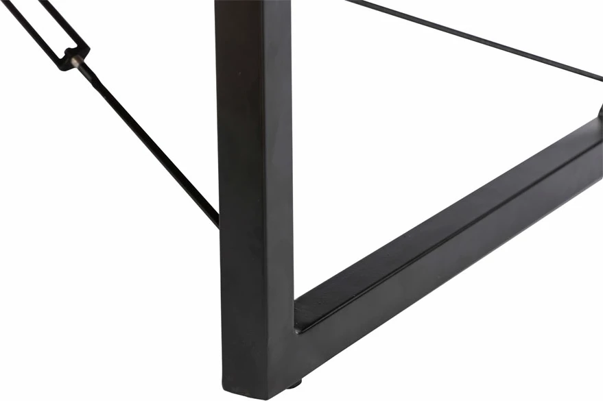 Tavolinë kafeje Wire, ngjyrë arre e zezë, 120x60x40