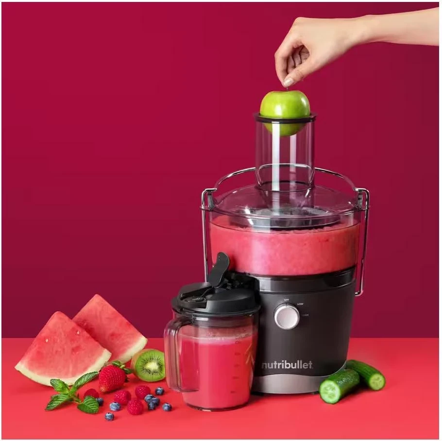 Lëngtar NutriBullet NBJ100.G, me shpejtësi të dyfishtë, gri