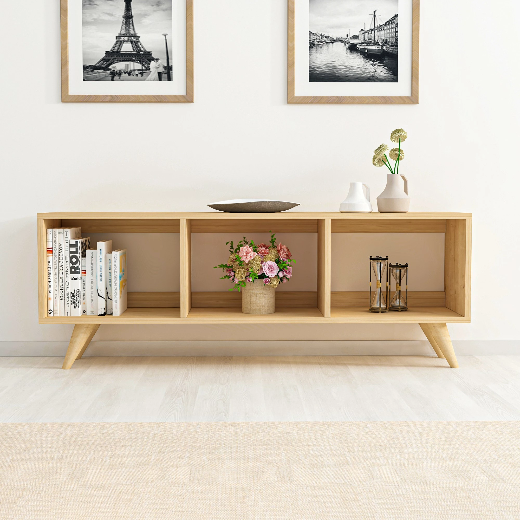 Komodë TV Hanah Home, Tina, ngjyrë safir
