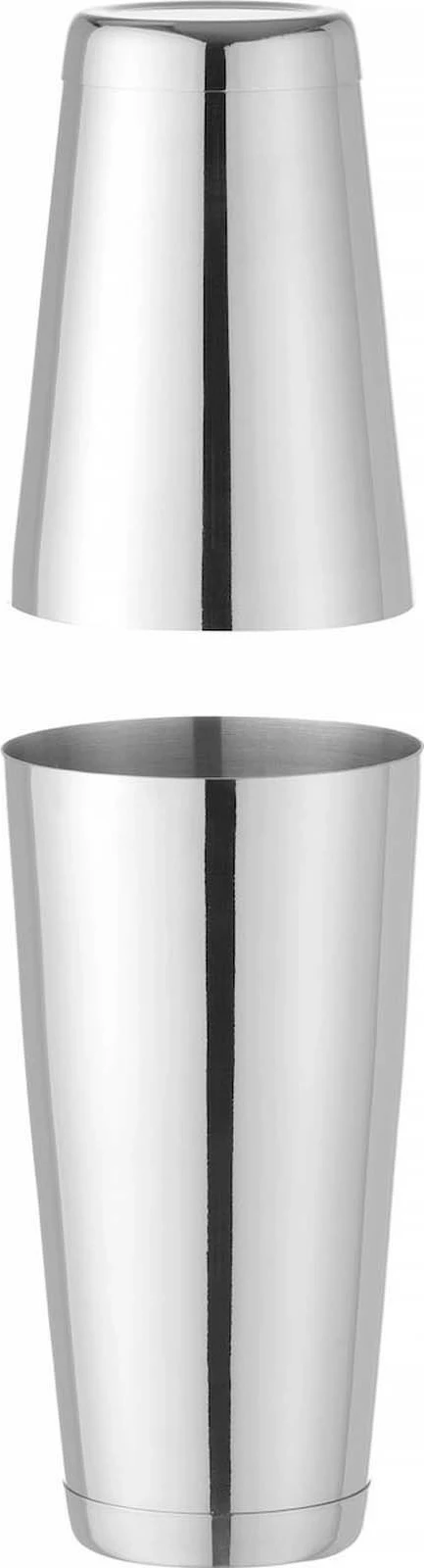 Shaker Boston Tin-on-Tin, Bar Up, 0.8L, Ø90mm, çelik inox, argjendtë, set 2 pjesë