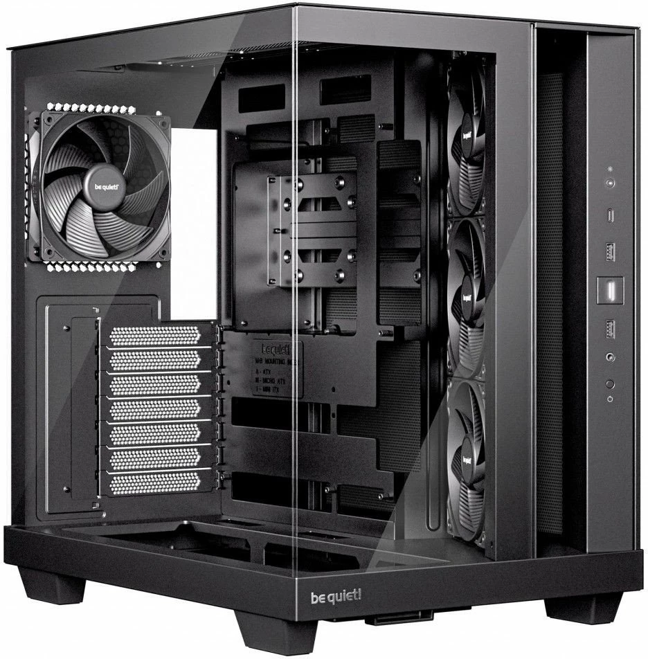 Kasë be quiet! Light Base 500 BGW83 Midi Tower, ATX/mATX/Mini-ITX, 4x 120mm PWM, pa RGB, e zezë