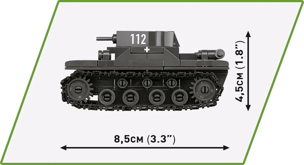 Set lodrash ndërtimi Cobi Klocki 2740 Renault R35, Valentine IX, Panzer I, 595 pjesë
