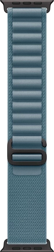 Apple Watch 49mm Loop Light Blue Alpine Loop - Medium - Black Titanium Finish