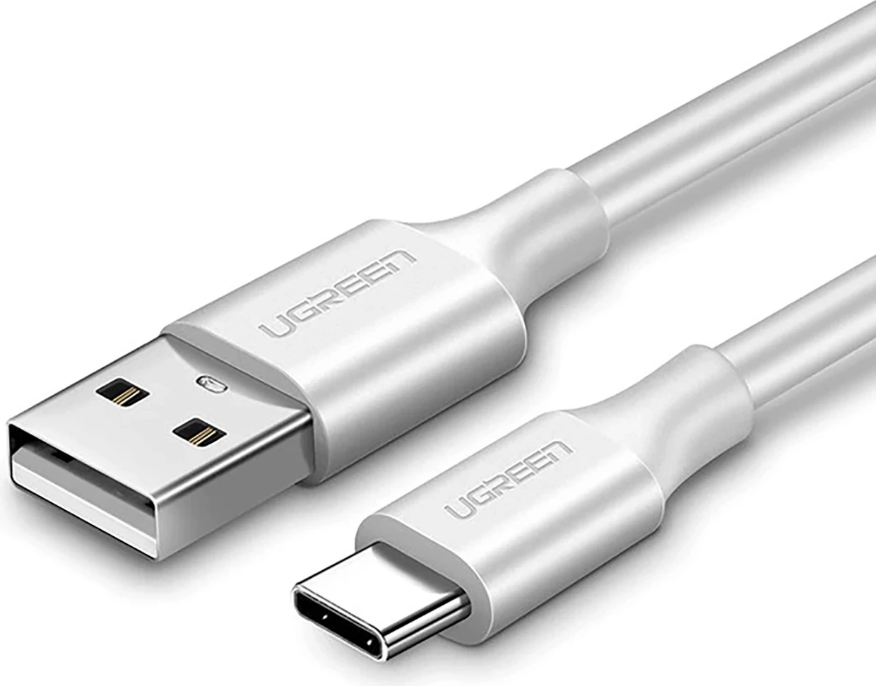 Kabllo Ugreen US287 60119, USB-A në USB-C, 0.25m, Bardhë
