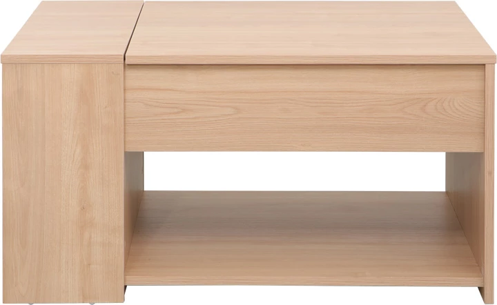 Tavolinë kafeje Aravis, shumëfunksionale, ngjyrë natyrale, 80x60x42cm