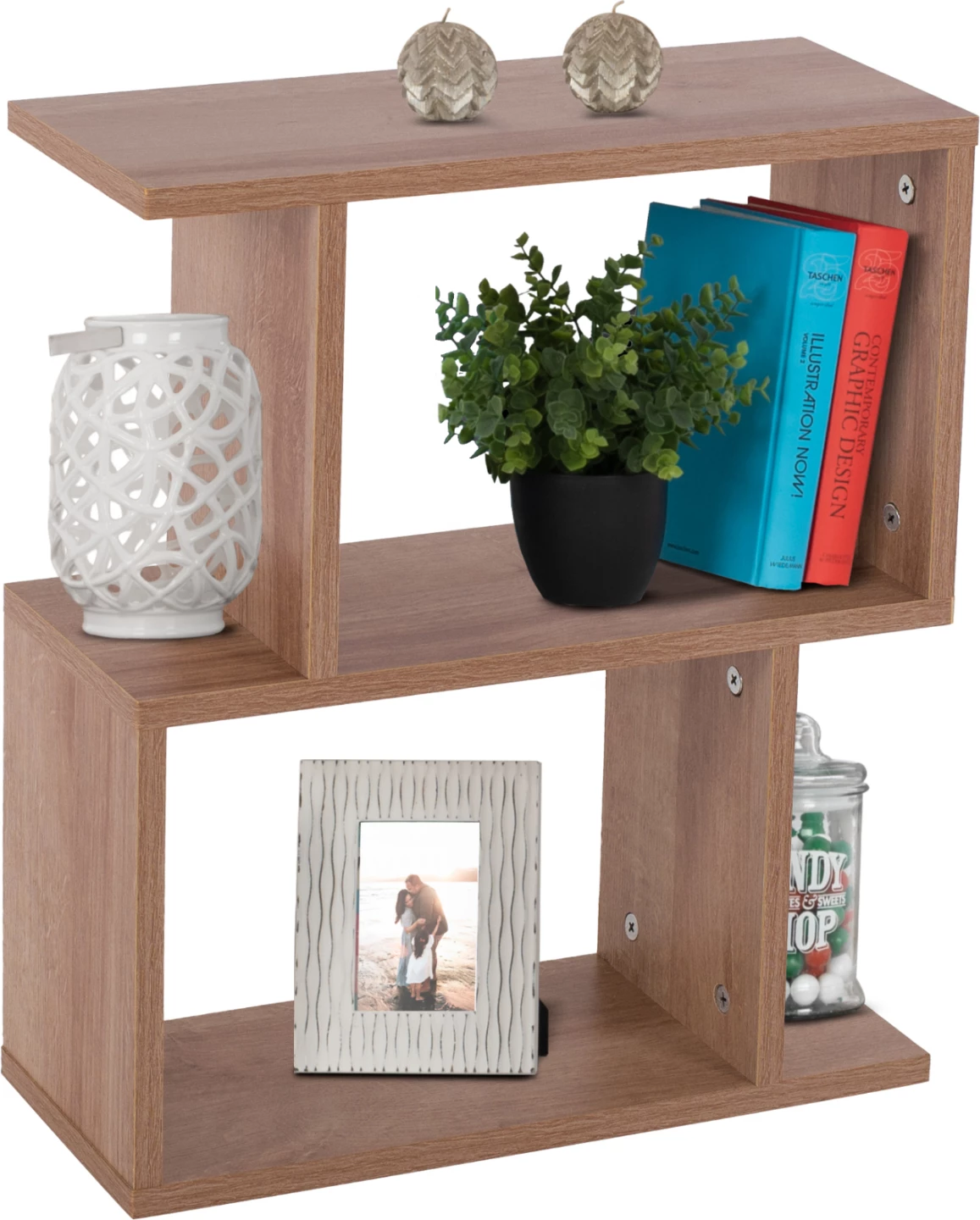 Tavolinë anësore AMEER me hapësira ruajtëse FH8881.11 melaminë ngjyrë natyrale 50x17x56H cm