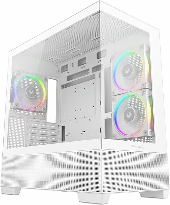 Kasë Deepcool CG380 3F (R-CG380-WHAGM3-G) Midi Tower Micro-ATX/ITX, 3x ARGB, USB-C, e bardhë