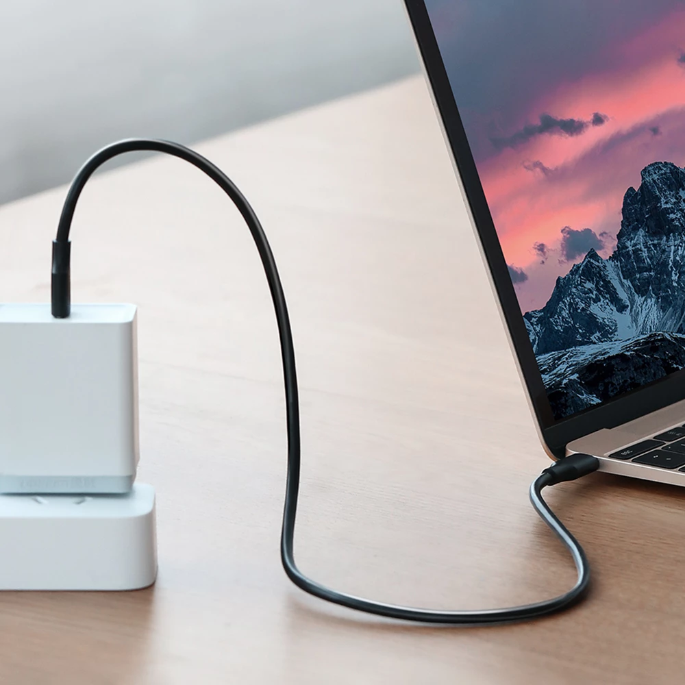 Kabllo USB-C në USB-C Ugreen US286, 1m, 3A, 480 Mbps, e zezë