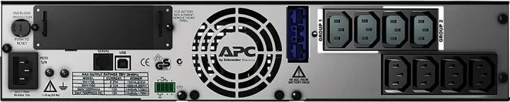 UPS, APC, Smart-UPS X 1000 SMX1000I, rack/tower, LCD, USB, kohë rezervë 4–9 min, e zezë