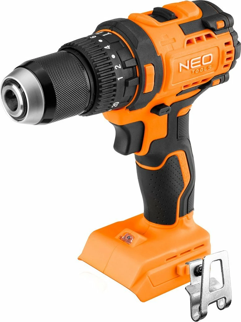 Trapan/vidhosës me bateri Neo 04-619 18 V, brushless, 95 Nm, çakëll 13 mm, portokalli/zi, pa bateri dhe pa karikues