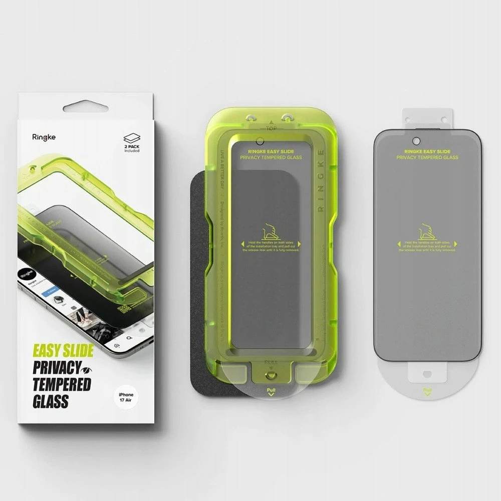 Xham privatësie Ringke Easy Slide për Apple iPhone 17 Air, 2 copë