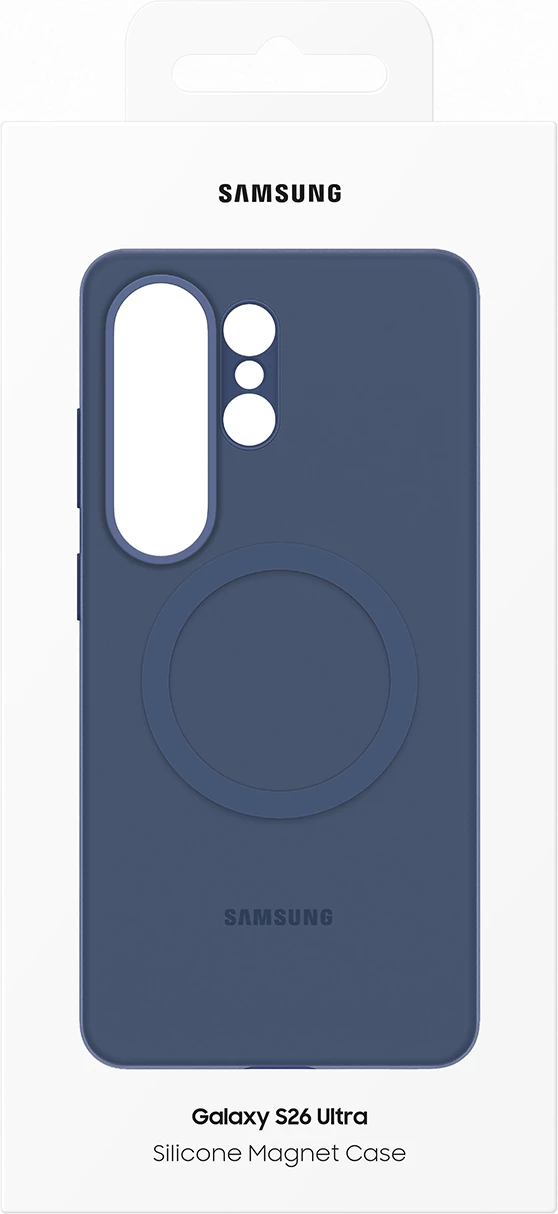 Mbështjellës silikoni magnetik Samsung Silicone Magnet Case për Samsung Galaxy S26 Ultra, MagSafe kompatibil, vjollcë, në kuti