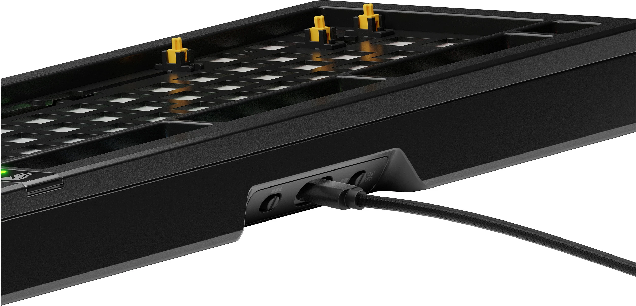 Tastierë gaming Glorious GMMK 3 Pro 75%, barebone, ANSI, RGB, e zezë