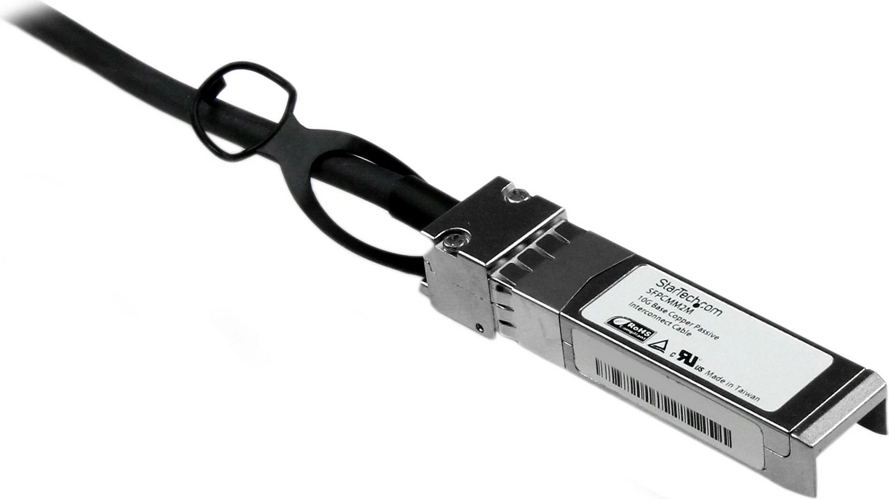 Kabllo DAC SFP+ StarTech SFPCMM2M, 2m, 10GbE Twinax Passive, e zezë