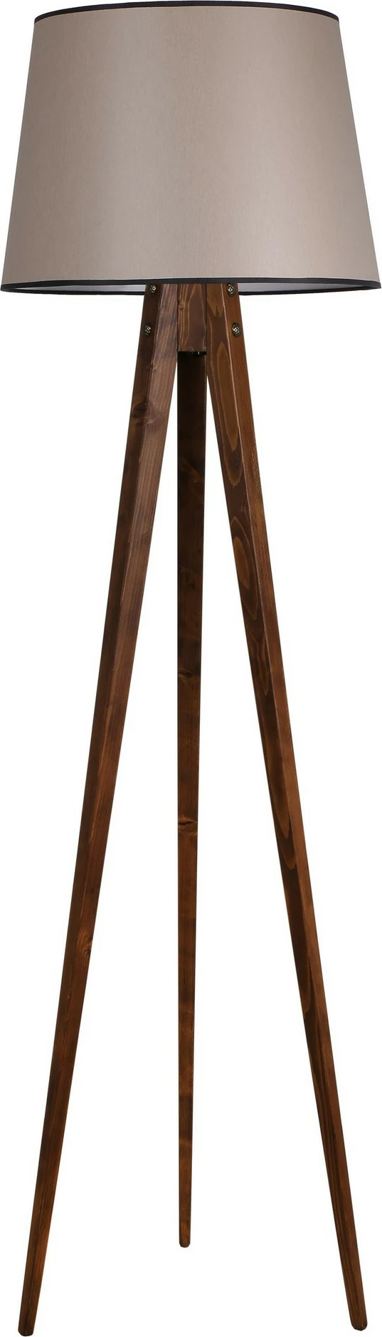 Llambë dyshemeje tripod, ngjyrë arre, Opviq, Pramit 82, abajur