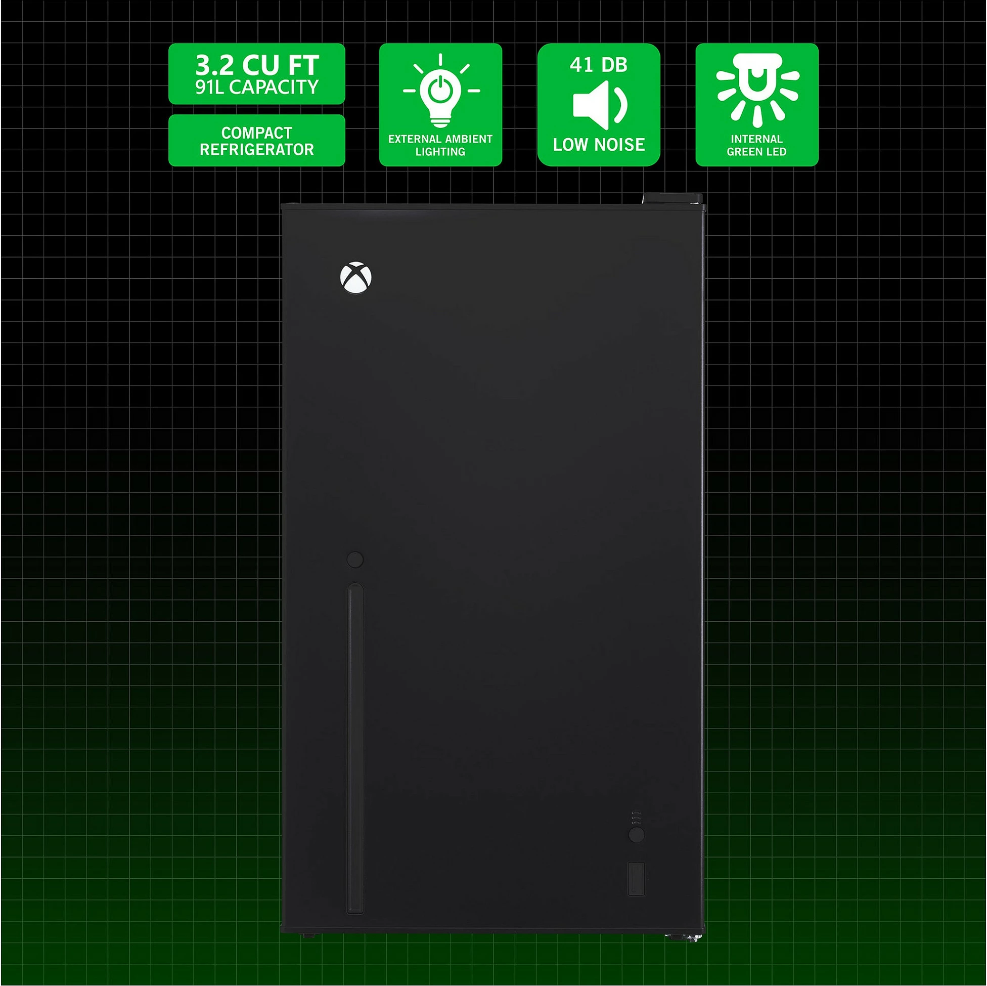 Frigorifer Ukonic Xbox 91L, me ngrirës sipër, i zi
