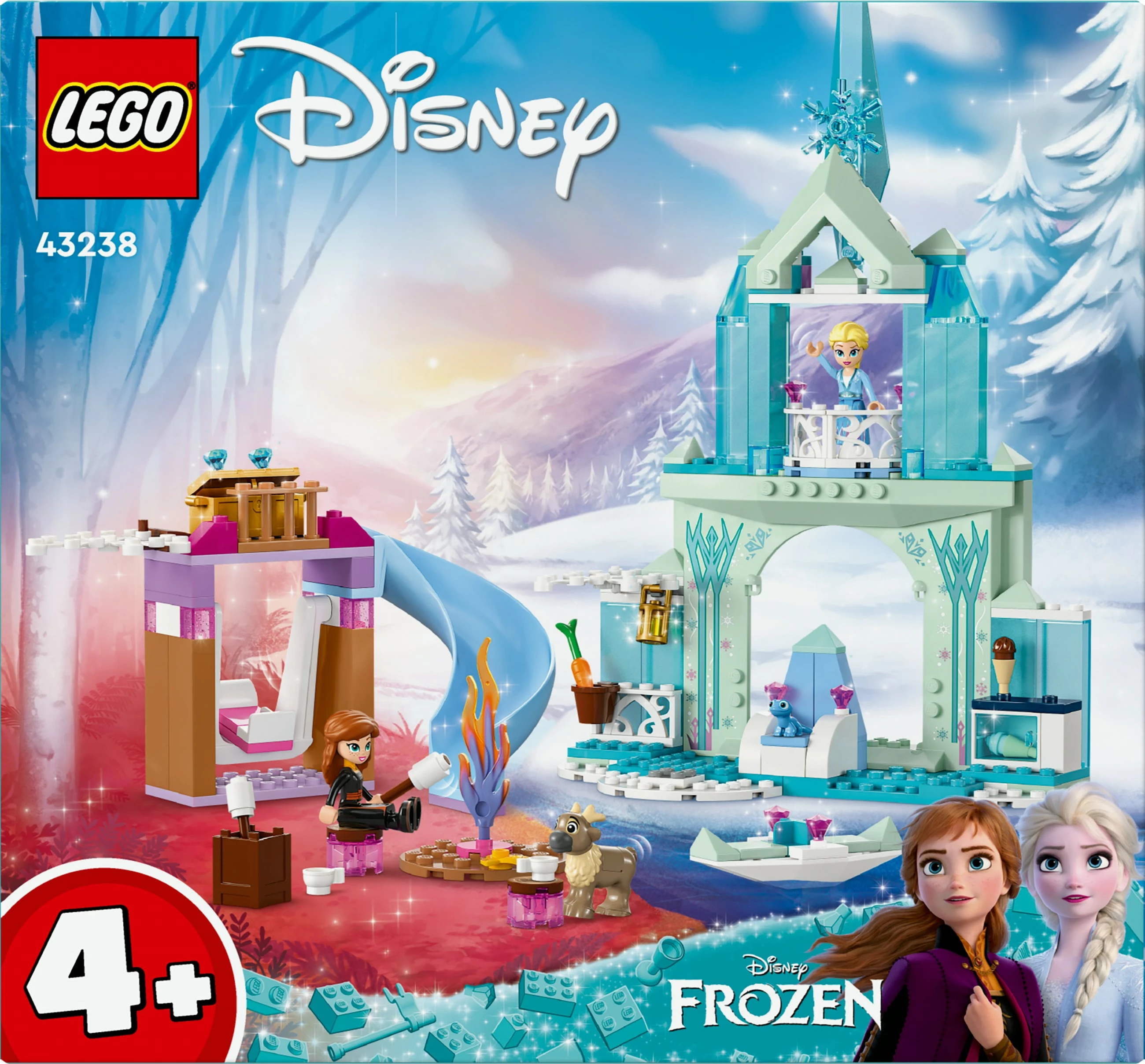Set ndërtimi LEGO Disney 43238 Elsa's Frozen Castle, 163 pjesë, shumëngjyrësh