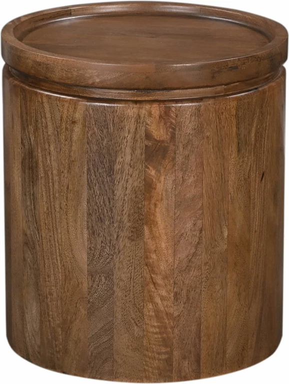 Tavolinë anësore Arab, dru mango, ngjyrë arre, 45x45x50 cm