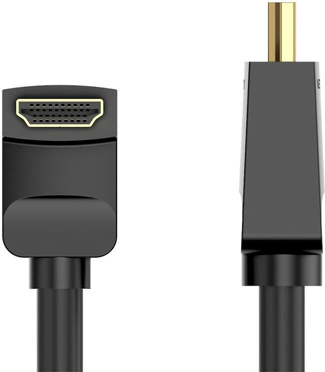 Kabllo HDMI Vention AARBH, 2m, 90° kënd, 4K 60Hz, e zezë