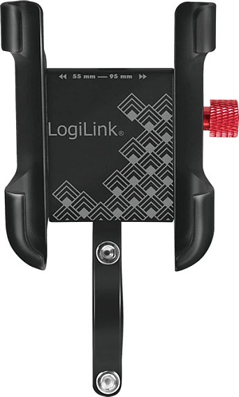 Mbajtëse celulari për biçikletë LogiLink, 3.5-7", montim i drejtë, e zezë