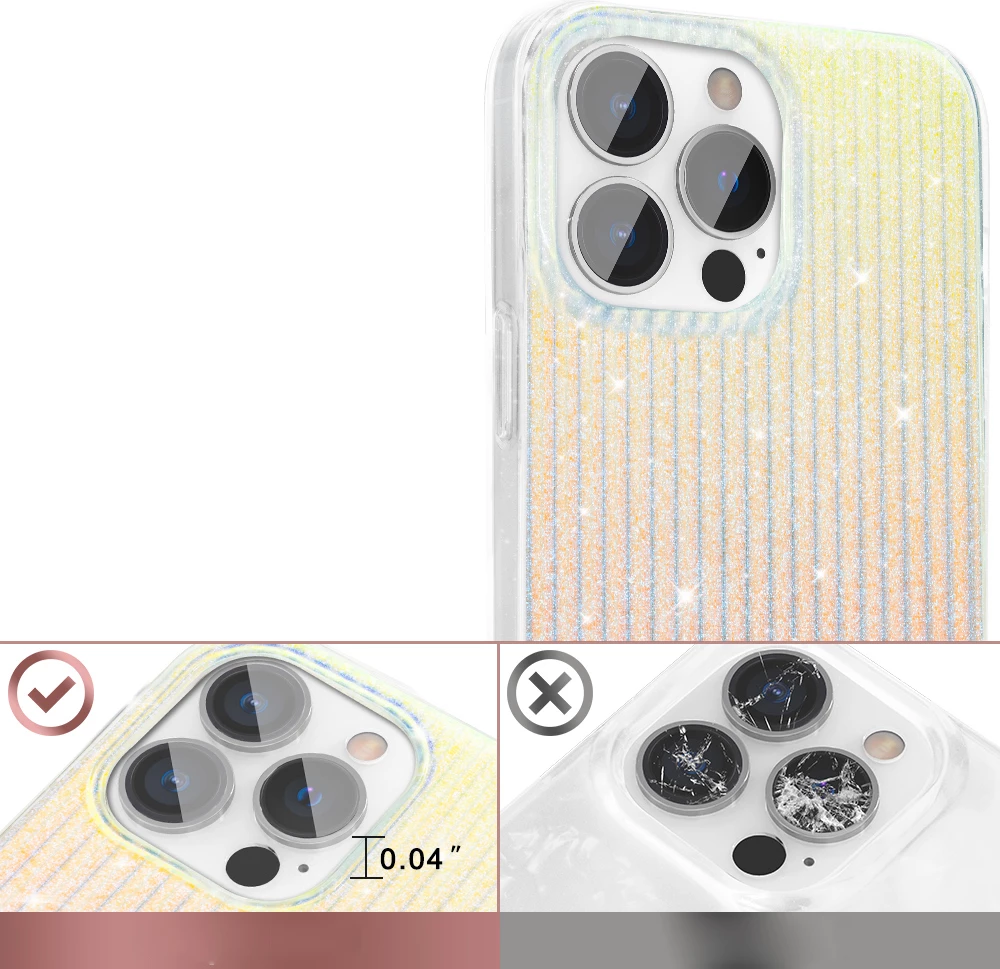 Mbështjellës Kingxbar Travel Series për iPhone 13 Pro, Clouds, blu-portokalli