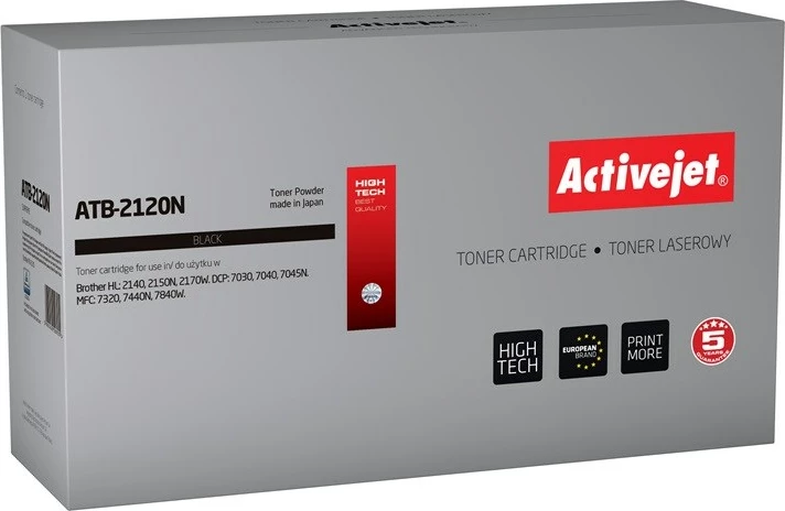 Toner zëvendësues Activejet ATB-2120N, për printer Brother, 2500 faqe, i zi