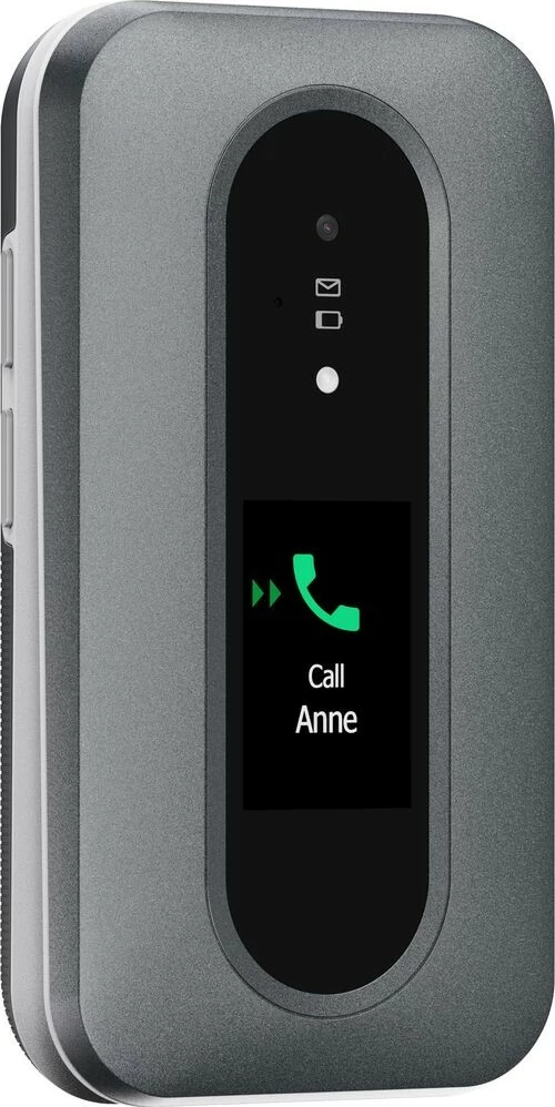 Celular Doro Leva L30, Clamshell, 2.8", 2 MP, 1150 mAh, E zezë, E bardhë