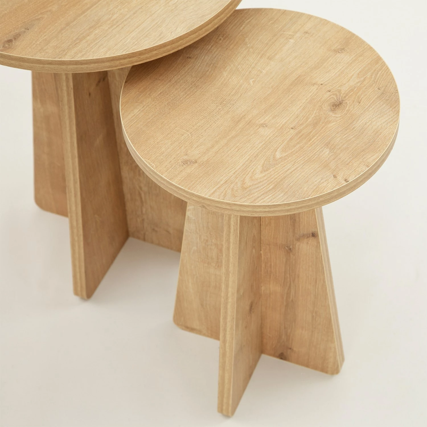 Set tavolinash ndihmëse, 2 copë, ngjyrë lis safir, Hanah Home
