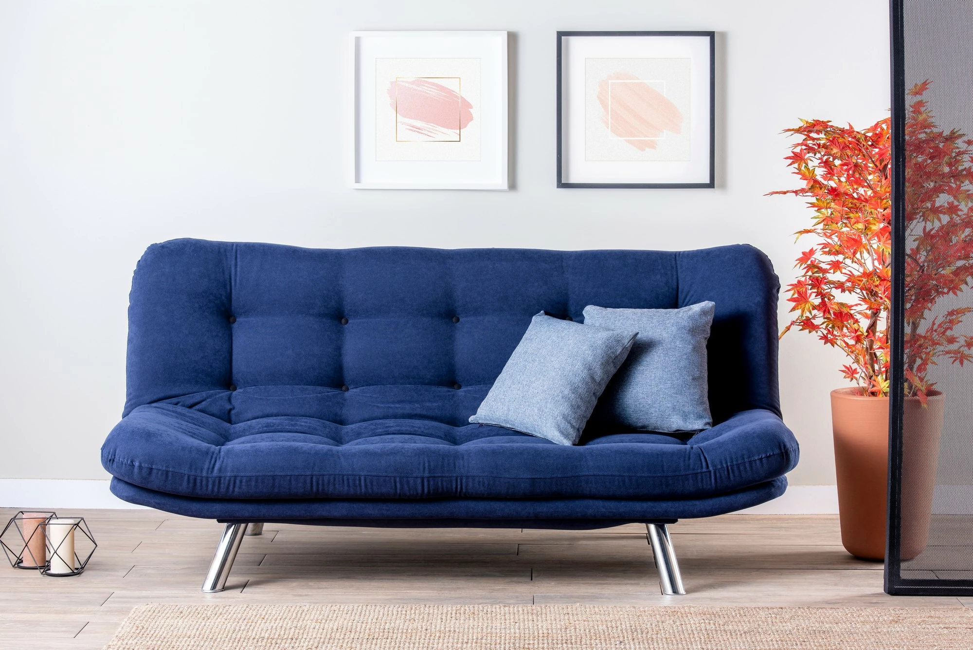 Sofabed 3-vendësh, ngjyrë navy blue, Misa