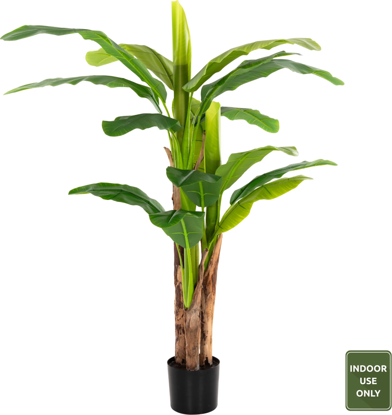 Bimë sintetike dekorative, pema banane në vazo, FH7977, 150H cm