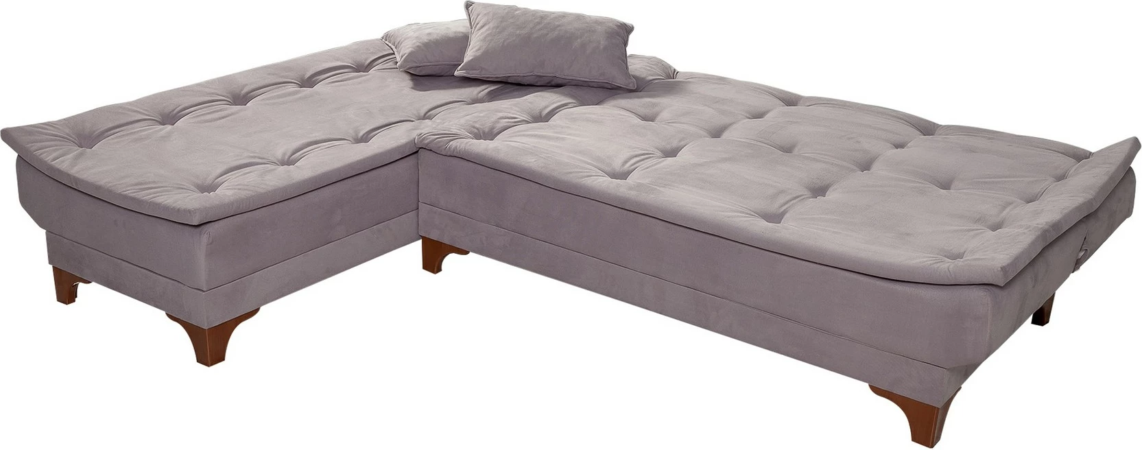 Kënd-sofa shtrat Atelier del Sofa, kënd majtas, ngjyrë gri
