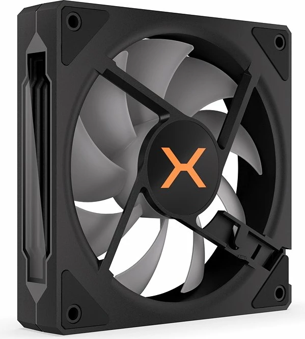 Ventilator PC Krux Corvus Reverse 120 ARGB (KRXE008) 120mm PWM 1600rpm, zi/bardhë, 1 copë