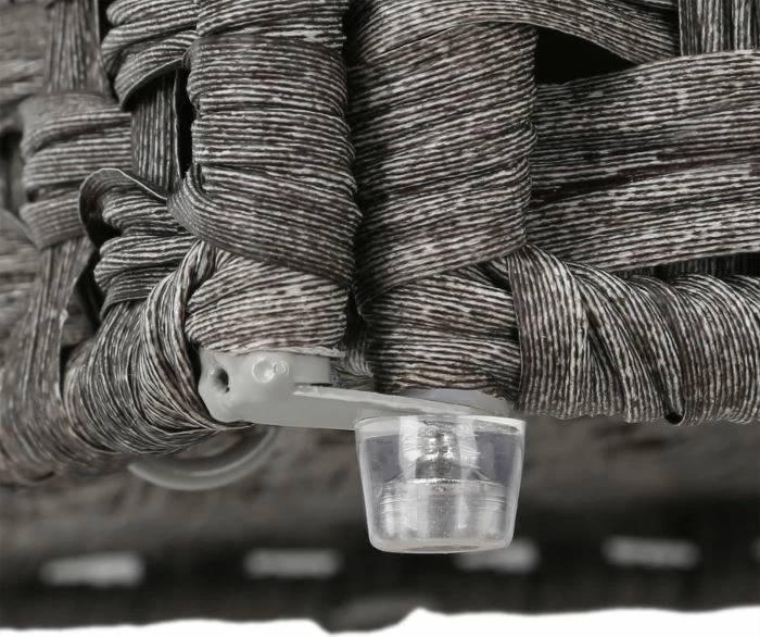 Shportë rrobash SONGMICS LCB51WG 90L me kapak, me doreza, e palosshme, gri